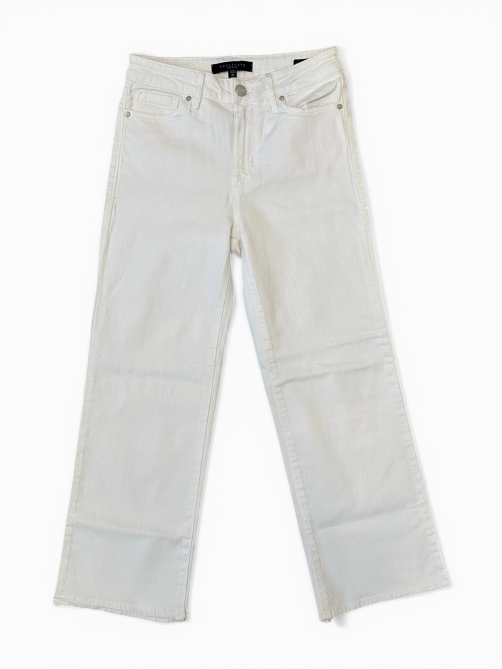 SANCTUARY Denim Robbie Cropped Flare Jeans White Women Size 25 $169 MSRP NWOT - Picture 8 of 15